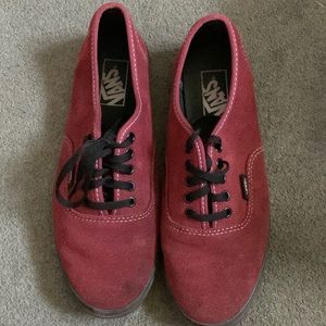 Maroon vans